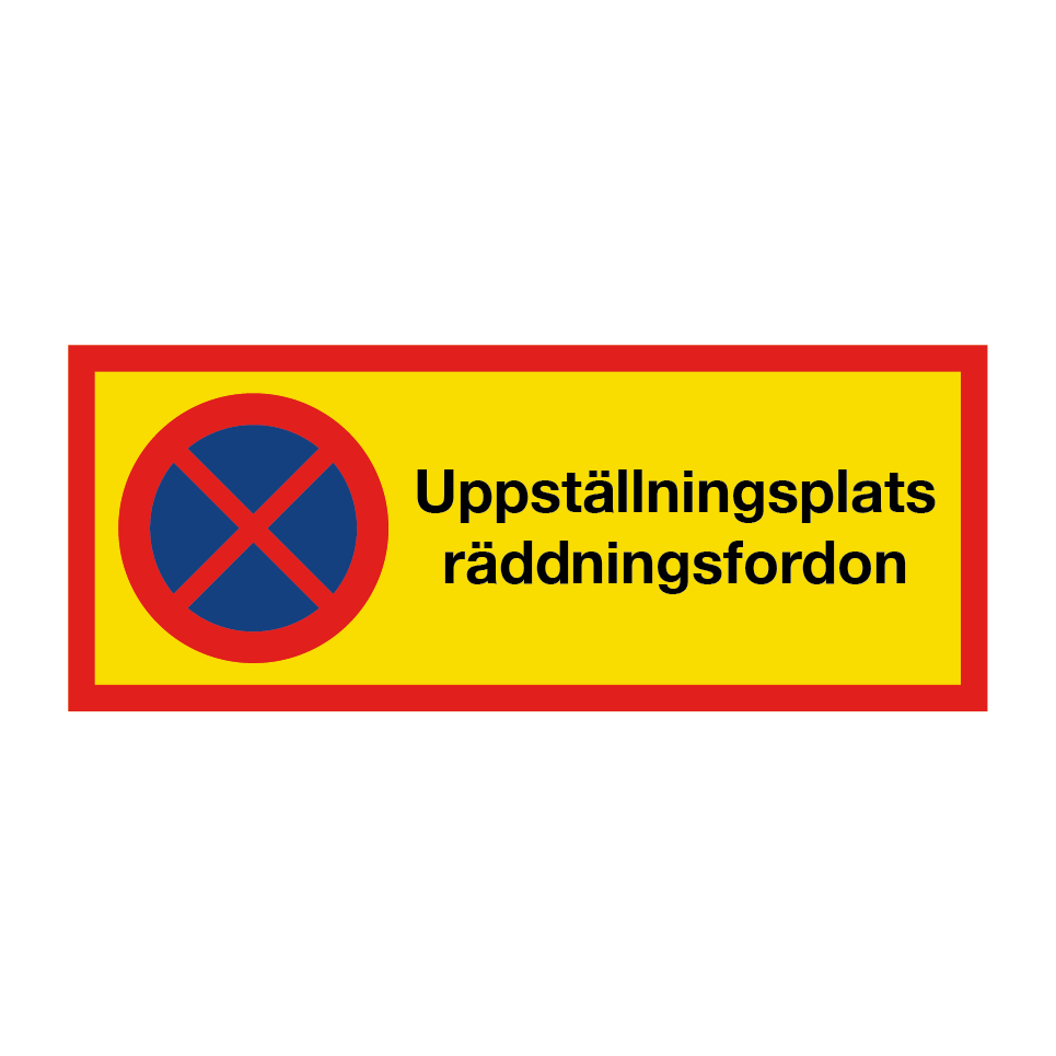 Uppställningsplats räddningsfordon & Uppställningsplats räddningsfordon