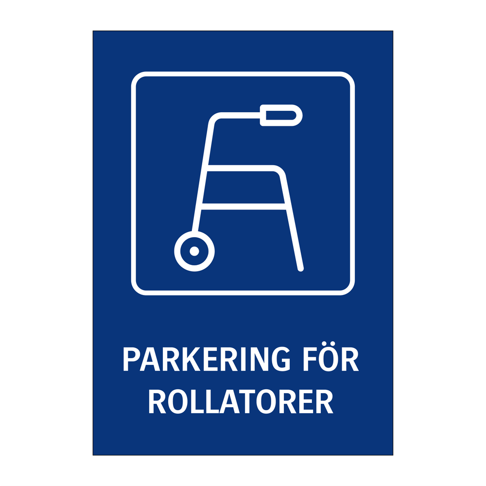 Parkering för rollatorer & Parkering för rollatorer & Parkering för rollatorer