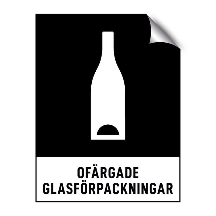 Ofärgade glasförpackningar & Ofärgade glasförpackningar & Ofärgade glasförpackningar