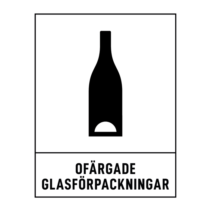 Ofärgade glasförpackningar & Ofärgade glasförpackningar & Ofärgade glasförpackningar