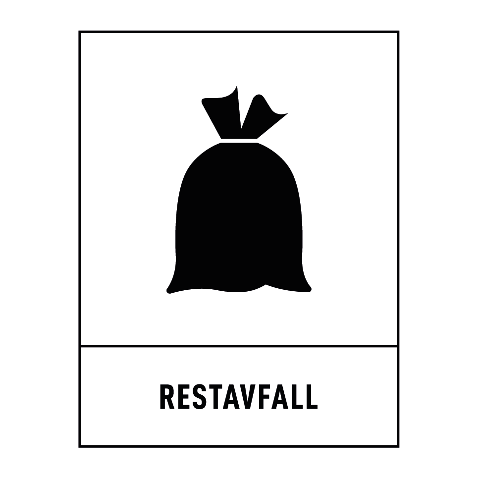 Restavfall Handlepose Restavfall— Skyltcentralen