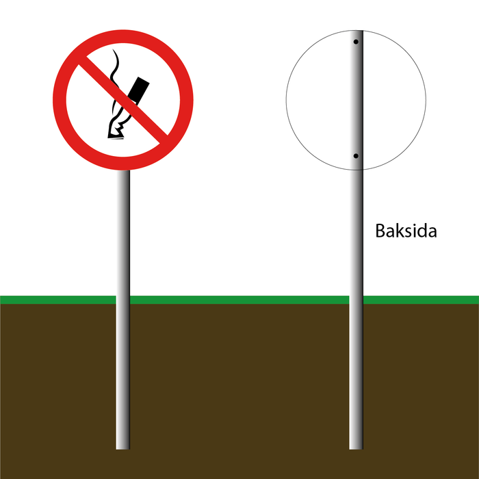 Pinnskylt - Fimpa inte här (1)