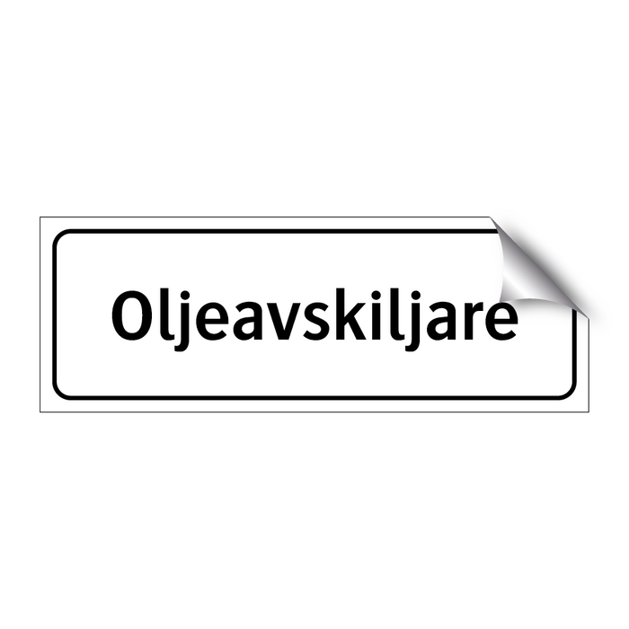 Oljeavskiljare & Oljeavskiljare
