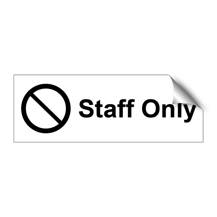 Staff only & Staff only