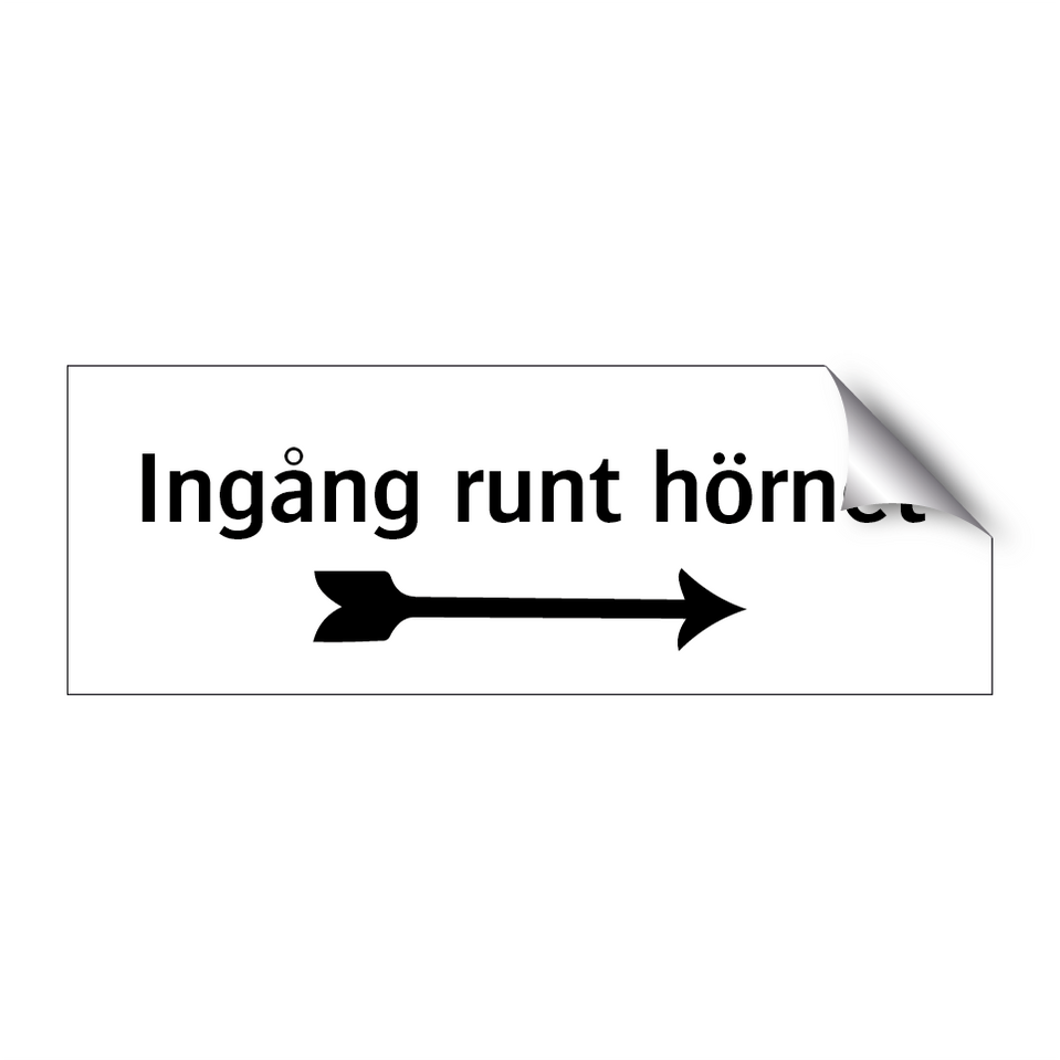 Ingång runt hörnet höger— Skyltcentralen