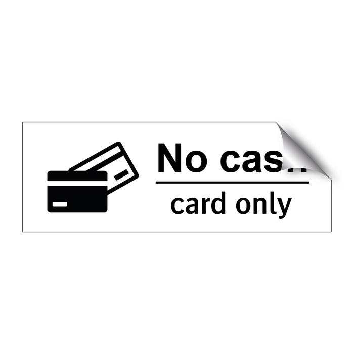 No cash card only & No cash card only