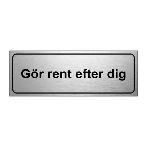 Gör rent efter dig & Gör rent efter dig & Gör rent efter dig & Gör rent efter dig