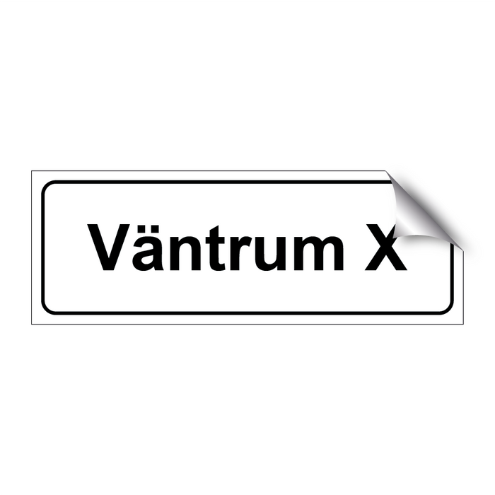 Väntrum x & Väntrum x