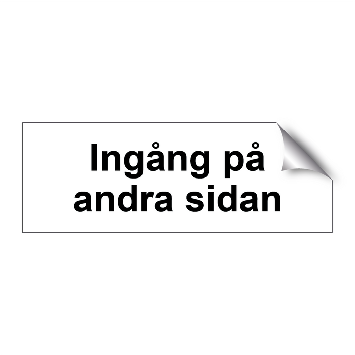 Ingång på andra sidan & Ingång på andra sidan