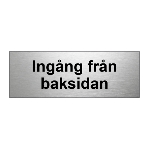 Ingång från baksidan & Ingång från baksidan & Ingång från baksidan & Ingång från baksidan