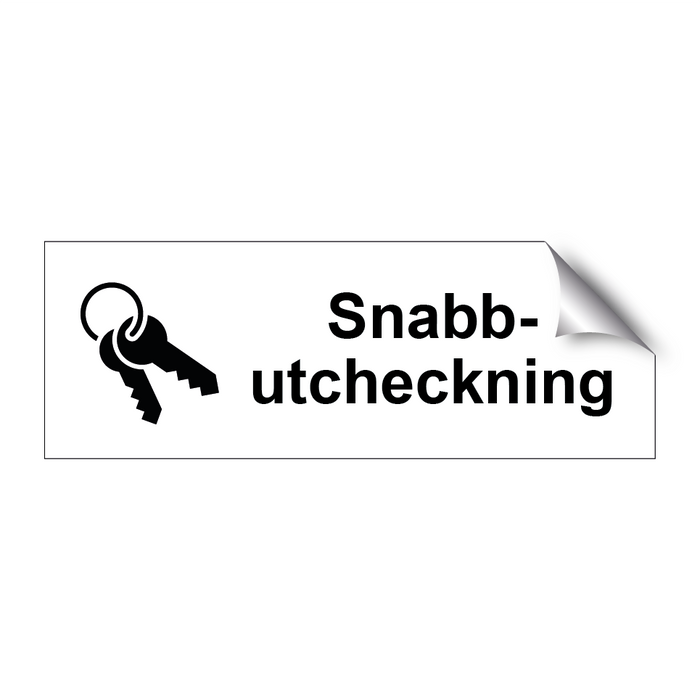 Snabbutcheckning & Snabbutcheckning