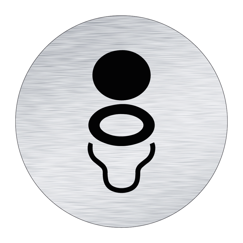 Toalettsymbol - Rund & Toalettsymbol - Rund & Toalettsymbol - Rund & Toalettsymbol - Rund