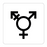 Toalettskylt med transsymbol & Toalettskylt med transsymbol & Toalettskylt med transsymbol