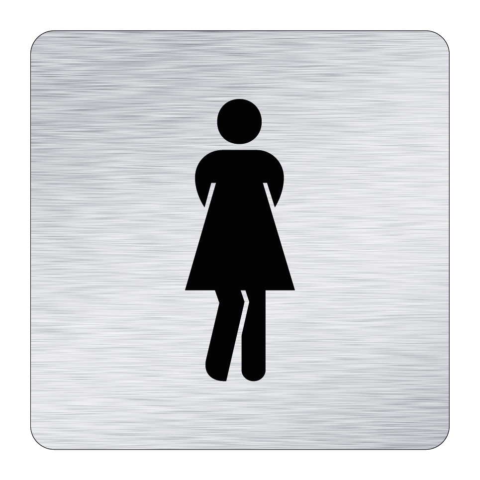 Toalettskylt symbol damer & Toalettskylt symbol damer & Toalettskylt symbol damer