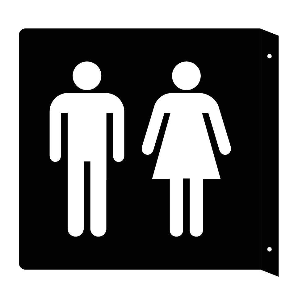 Toalett unisex - Flaggskylt & Toalett unisex - Flaggskylt & Toalett unisex - Flaggskylt