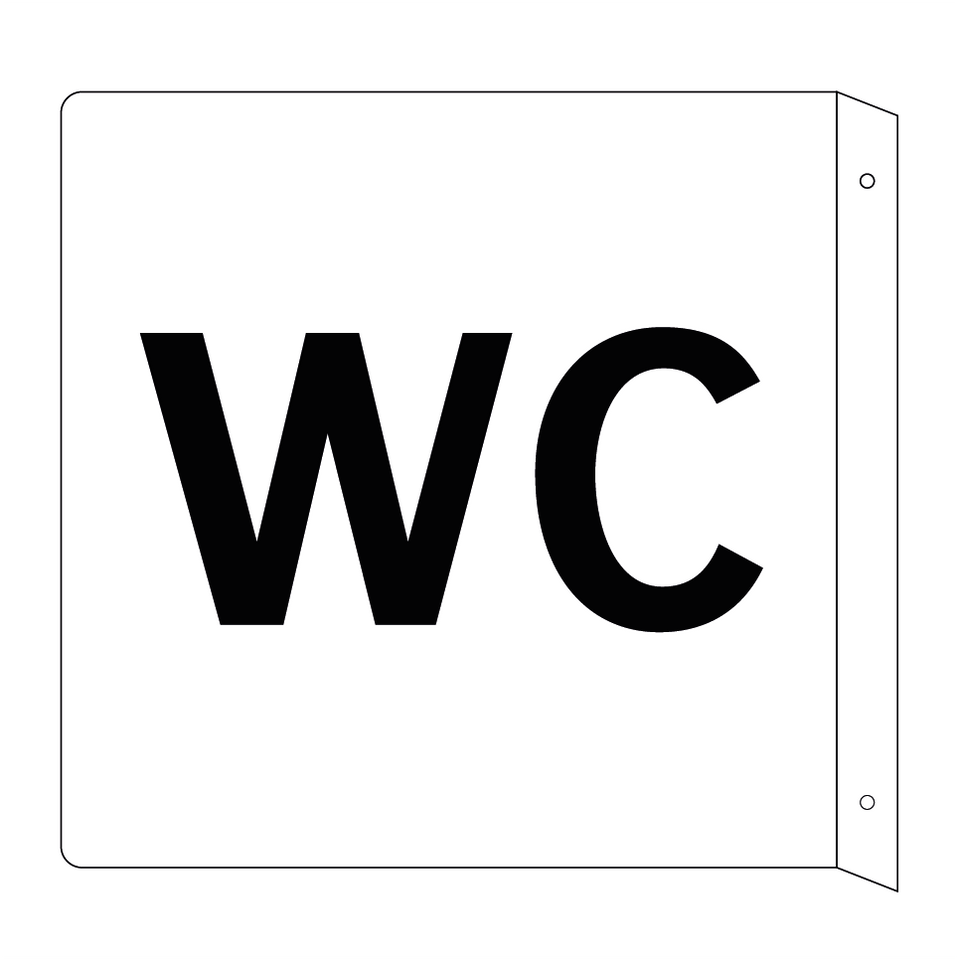 WC - Flaggskylt— Skyltcentralen