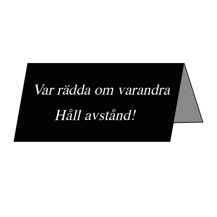 Var rädd om varandra Håll avstånd! & Var rädd om varandra Håll avstånd!