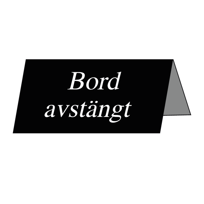 Bord avstängt & Bord avstängt & Bord avstängt