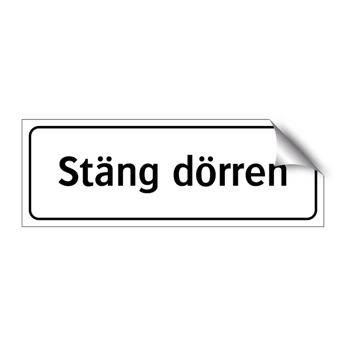 Stäng dörren & Stäng dörren
