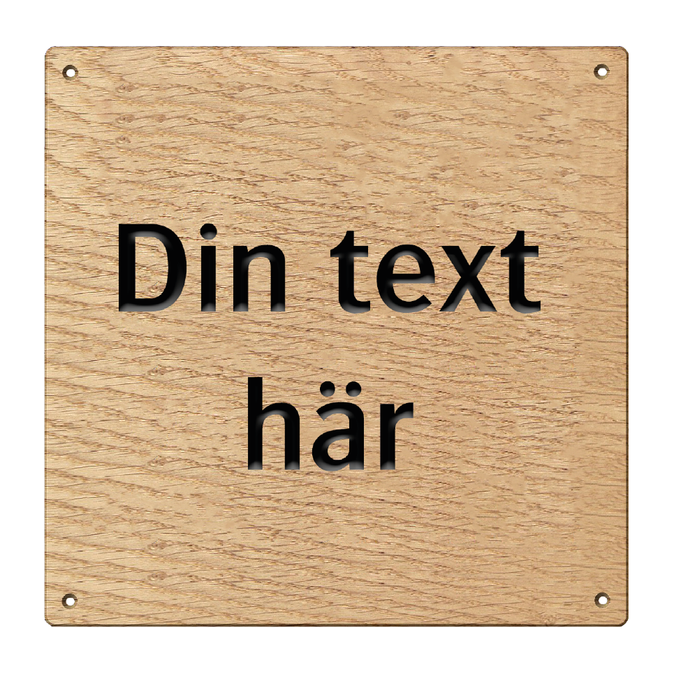 Träskyltar - Beställ din träskylt direkt från Skyltcentralen