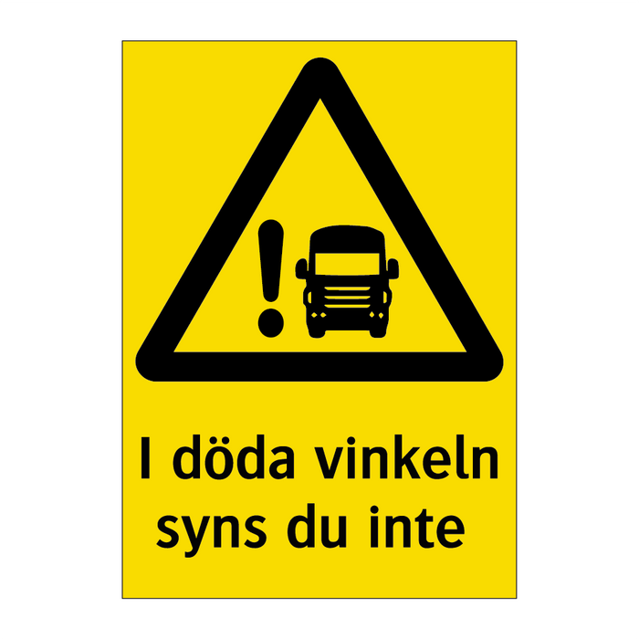 I döda vinkeln syns du inte & I döda vinkeln syns du inte & I döda vinkeln syns du inte