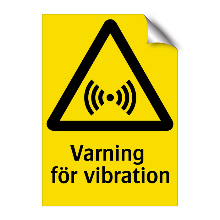 Varning för vibration & Varning för vibration