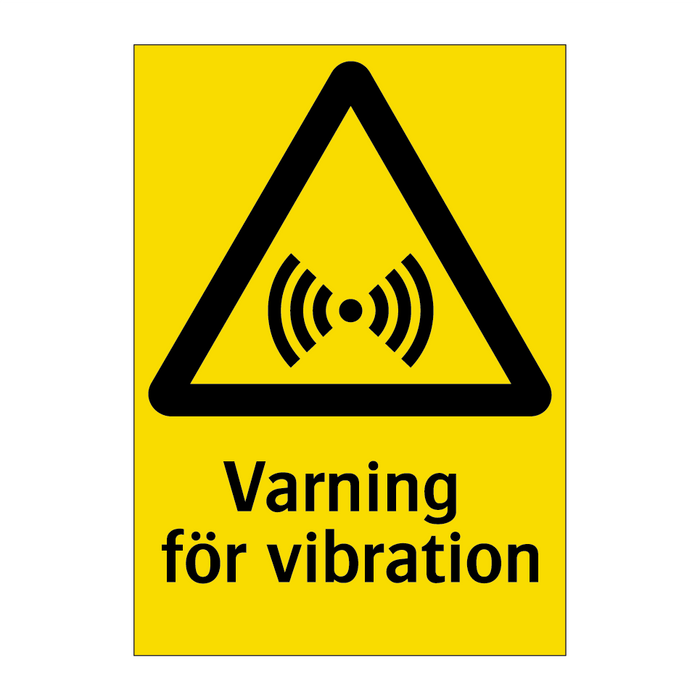 Varning för vibration & Varning för vibration & Varning för vibration & Varning för vibration