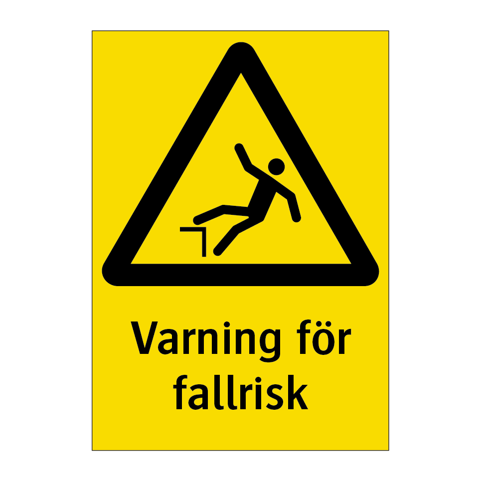 Varning för fallrisk & Varning för fallrisk & Varning för fallrisk & Varning för fallrisk