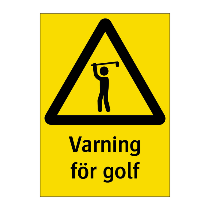 Varning för golf & Varning för golf & Varning för golf & Varning för golf & Varning för golf