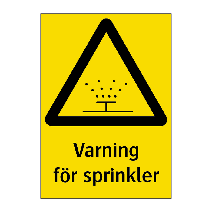 Varning för sprinkler & Varning för sprinkler & Varning för sprinkler & Varning för sprinkler