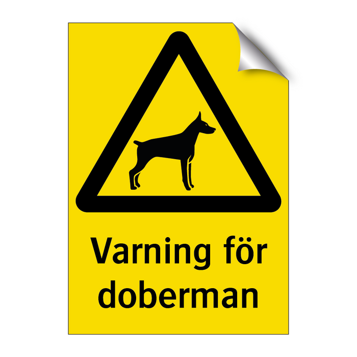 Varning för doberman & Varning för doberman