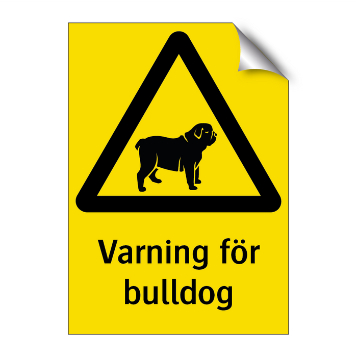 Varning för bulldog & Varning för bulldog