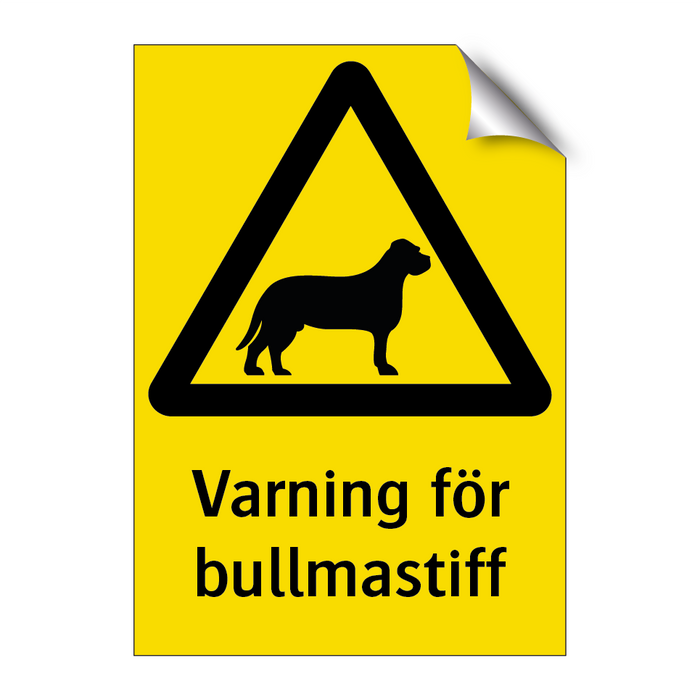 Varning för bullmastiff & Varning för bullmastiff