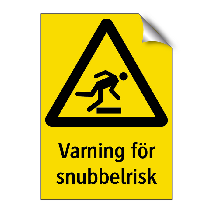 Varning för snubbelrisk & Varning för snubbelrisk