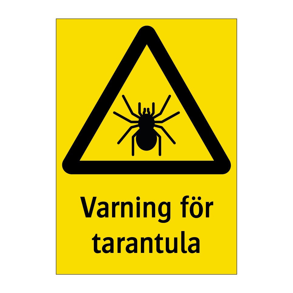 Varning för tarantula & Varning för tarantula & Varning för tarantula & Varning för tarantula