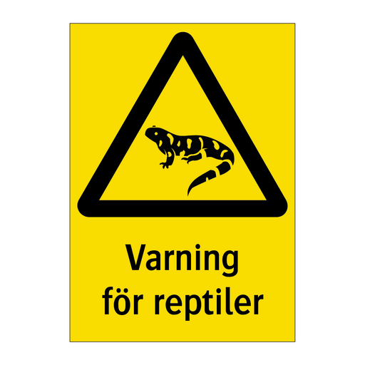Varning för reptiler & Varning för reptiler & Varning för reptiler & Varning för reptiler