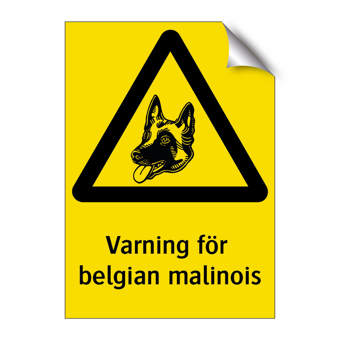 Varning för belglian malinois & Varning för belglian malinois