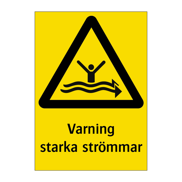 Varning starka strömmar & Varning starka strömmar & Varning starka strömmar