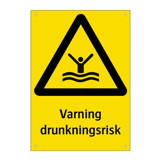 Varning drunkningsrisk & Varning drunkningsrisk & Varning drunkningsrisk & Varning drunkningsrisk