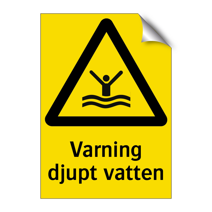 Varning djupt vatten & Varning djupt vatten