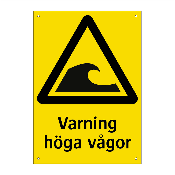 Varning höga vågor & Varning höga vågor & Varning höga vågor & Varning höga vågor