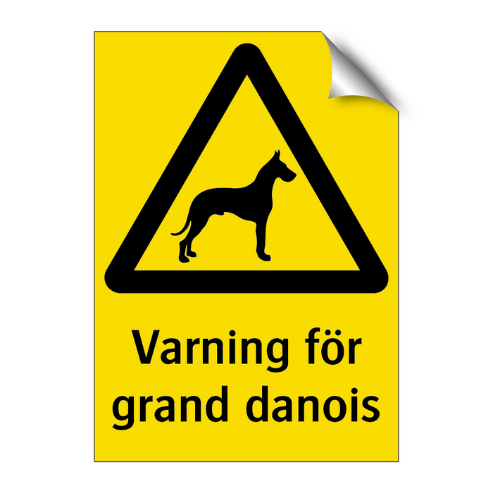 Varning för grand danois & Varning för grand danois