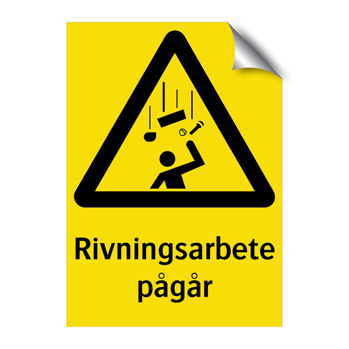 Rivningsarbete pågår & Rivningsarbete pågår