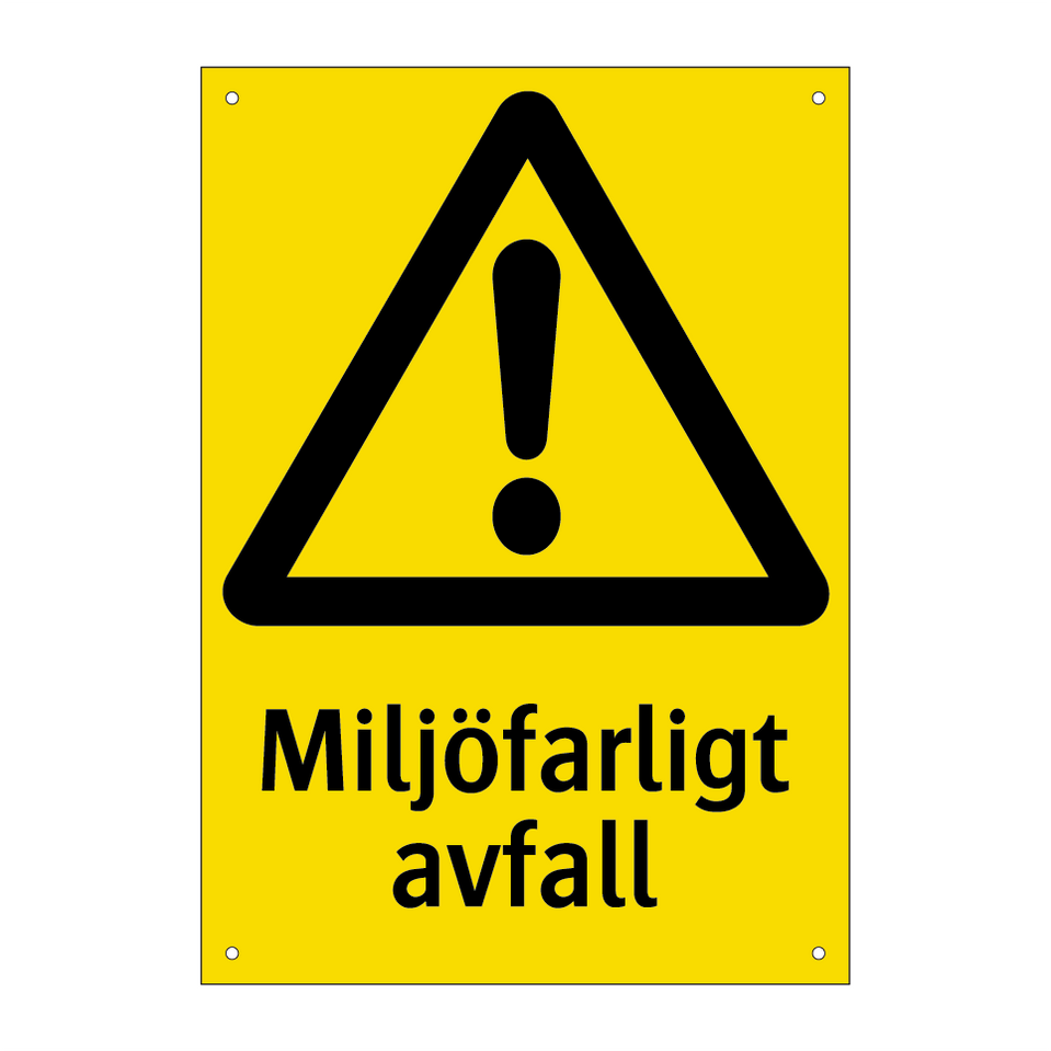 Miljöfarligt avfall— Skyltcentralen