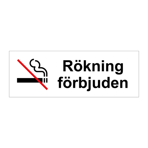 Rökning förbjuden & Rökning förbjuden & Rökning förbjuden & Rökning förbjuden