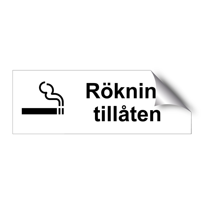 Rökning tillåten & Rökning tillåten