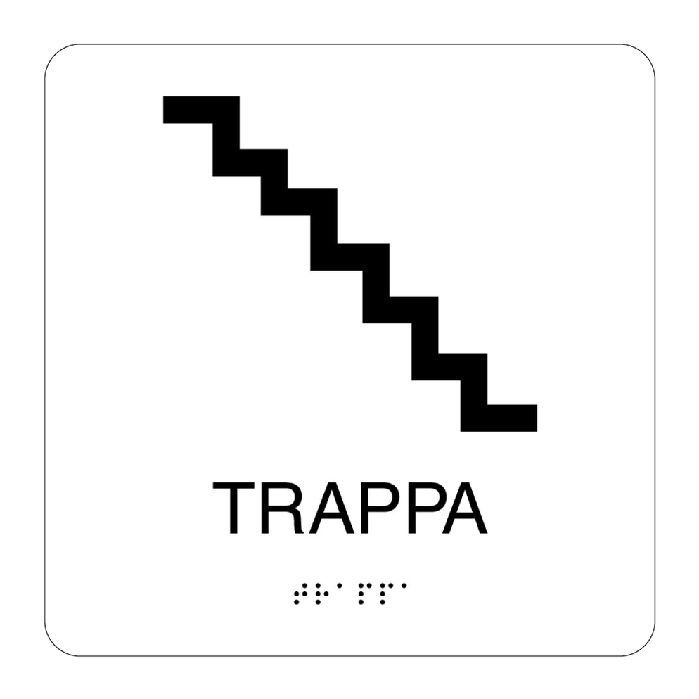 Taktil skylt Trappa - Taktila skyltar - Skyltcentralen