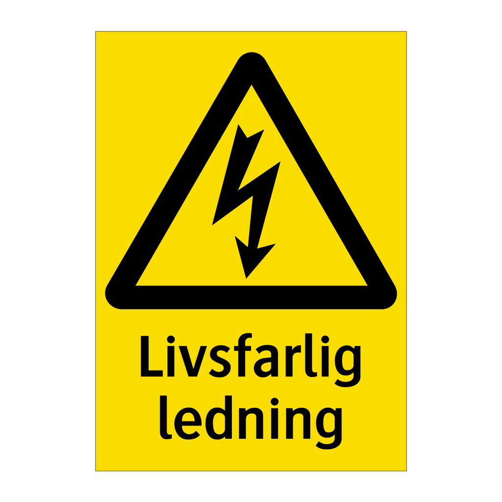 Varningsskyltar - Skyltar för fara och risker | Skyltcentralen