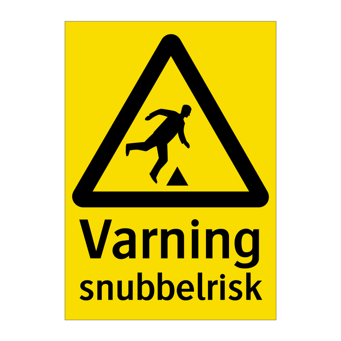 Varning snubbelrisk & Varning snubbelrisk & Varning snubbelrisk & Varning snubbelrisk