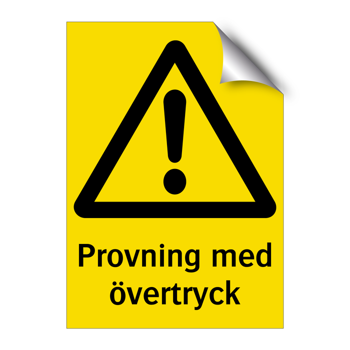 Provning med övertryck & Provning med övertryck